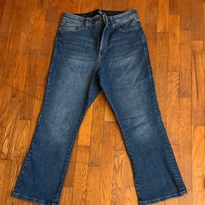 LuLaRoe Dark Blue Kick Flare Ankle Jeans